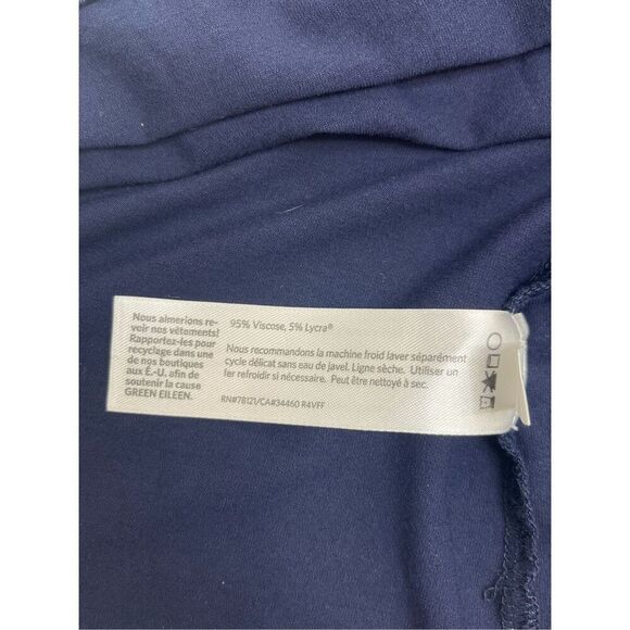 Eileen Fisher Womens Lightweight Viscose Jersey Shell Tank Top Navy Blue Medium - Picture 6 of 16